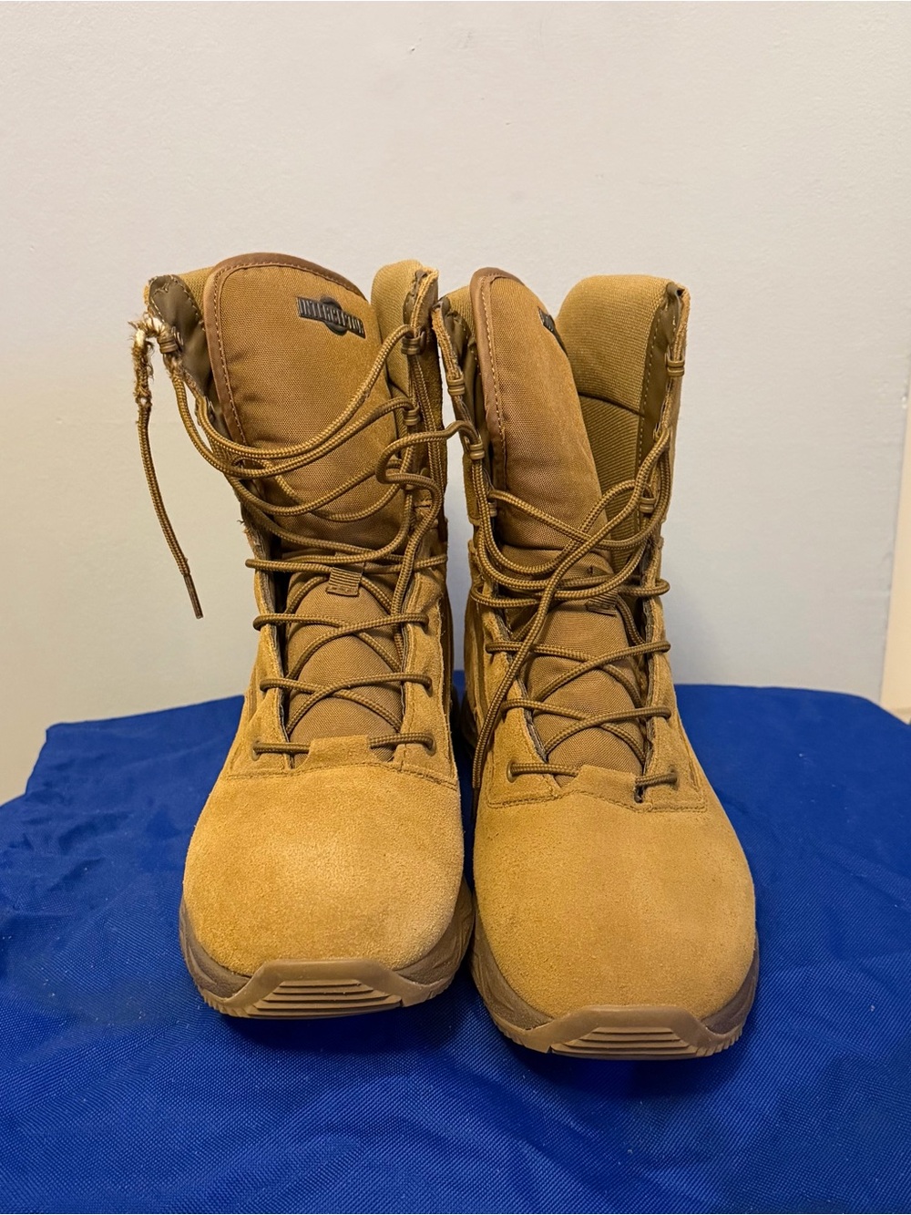 Tactical Men's Boots - Brown 100% leather Suede Work/Lace-Up